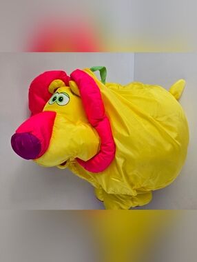 Fisher Price Puffalump Big Things Lion Stuffed Plush Toy Pillow Vtg